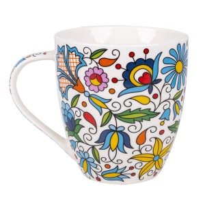 KUBEK FOLK – DUŻY 480 ML - WZORY KASZUBSKIE