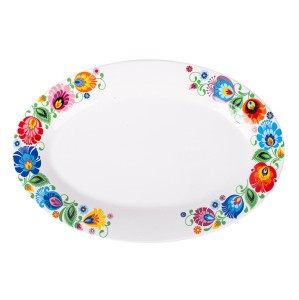 Półmisek Folk - Wzory Łowickie - Duży