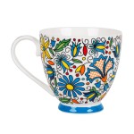 Kubek Folk 350 ml w pudełku - wzory kaszubskie