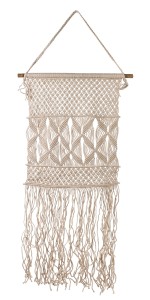 MAKRAMA ŚCIENNA ZE SZNURKA BAWEŁNIANEGO 60x155h cm