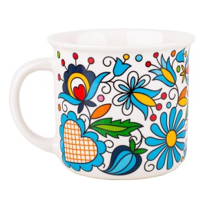 KUBEK FOLK 350 ML - WZORY KASZUBSKIE