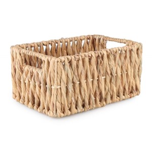 PROSTOKĄTNY KOSZ Z HIACYNTU WODNEGO 33x22x15 cm