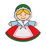 MAGNES DREWNIANY FOLK - STROJE LUDOWE - DOLNOŚLĄZACZKA