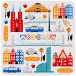 PODKŁADKA KORKOWA WROCŁAW SYMBOLE FOLKSTAR
