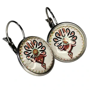 Kolczyki Folk na biglu - Parzenica