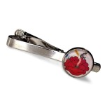 Spinka do krawata Folk - Wzory Kociewskie - Biała