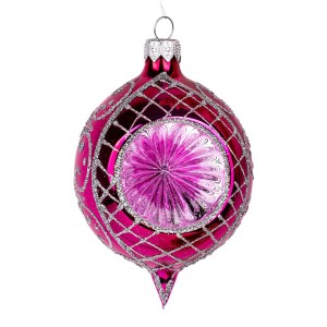 Bombka Retro Reflektor Cytrynka - Różowa