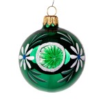 Bombka Retro Reflektor 6 cm - Zielona