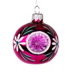 Bombka Retro Reflektor 6 cm - Różowa