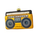 Bombka na choinkę Retro - Radio Szklana Ręcznie wykonana