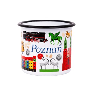 Kubek emaliowany 500 ml - Poznań Symbole