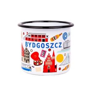 Kubek emaliowany 500 ml - Bydgoszcz Symbole