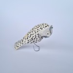 Sowa Śnieżna - Ptaszek ludowy drewniany Rękodzieło