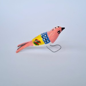 Ptaszek Ludowy stojący - Różowy