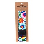 Taśma bagażowa Folk - Wzory Łowickie - Biała