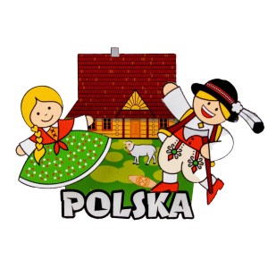 Magnes drewniany ruchomy Folk - Para Góralska