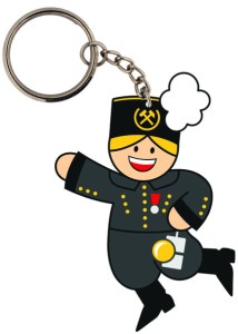 Brelok folk Górnoślązak - tradycyjny mundur górniczy